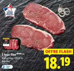 Lidl 5 faux filet offre