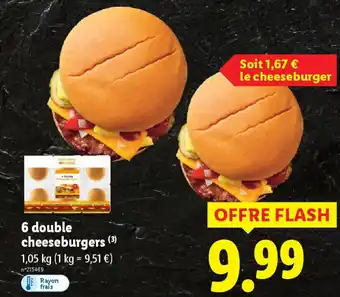 Lidl 6 double cheeseburgers offre