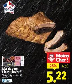 Lidl Ribs de porc à la mexicaine offre