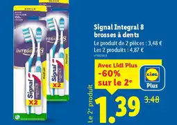 Lidl SIGNAL Integral 8 brosses à dents offre