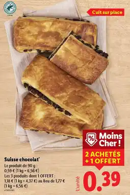 Lidl Suisse chocolat offre
