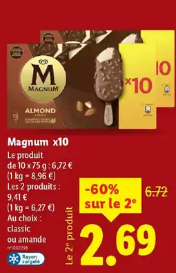 Lidl MAGNUM x10 offre