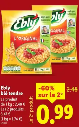 Lidl ELBY blé tendre offre