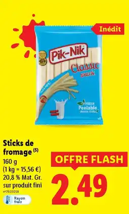 Lidl Sticks de fromage offre