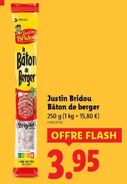 Lidl Justin Bridou Bâton de berger offre