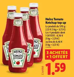 Lidl HEINZ Tomato Ketchup top up offre