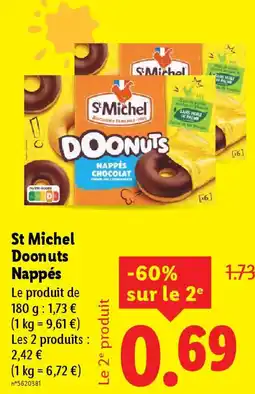 Lidl ST MICHEL Doonuts Nappés offre