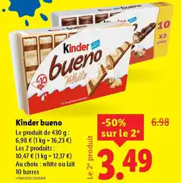 Lidl KINDER bueno offre