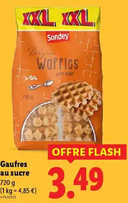 Lidl SODNEY Gaufres au sucre offre
