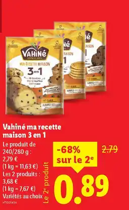 Lidl VAHINE ma recette maison 3 en 1 offre