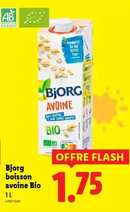 Lidl BJORG boisson avoine Bio offre