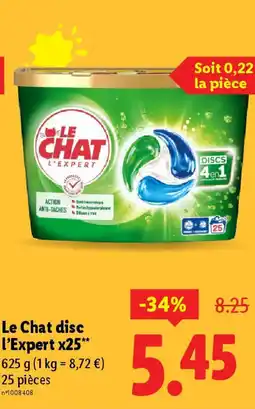 Lidl LE CHAT disc l'Expert x25 offre