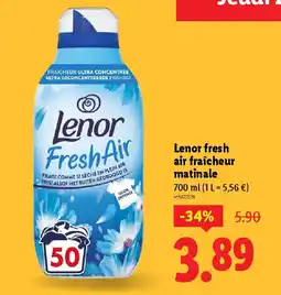 Lidl LENOR fresh air fraîcheur matinale offre