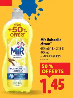 Lidl MIR selle citron offre
