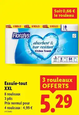 Lidl FLORALYS Essuie-tout XXL offre