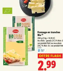 Lidl Fromage en tranches Bio offre