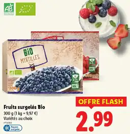 Lidl Fruits surgelés Bio offre