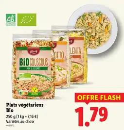 Lidl Plats végétariens Bio offre
