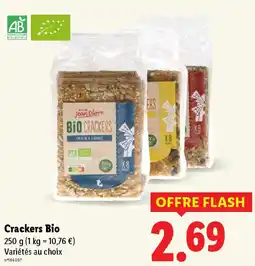 Lidl Crackers Bio offre