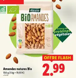 Lidl Amandes natures Bio offre