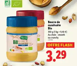Lidl Beurre de cacahuète Bio offre