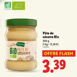 Lidl Pâte de sésame Bio offre
