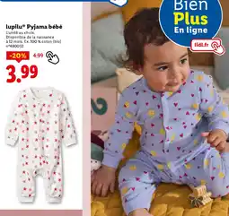 Lidl LUPILU Pyjama bébé offre