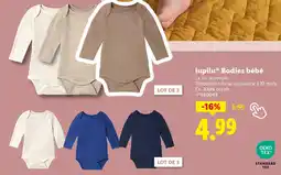 Lidl LUPILU Bodies bébé offre