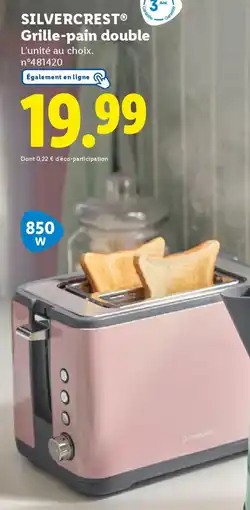 Lidl SILVERCREST Grille-pain double offre
