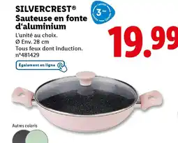Lidl SILVERCREST Sauteuse en fonte d'aluminium offre