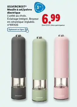 Lidl SILVERCREST Moulin à sel/poivre offre
