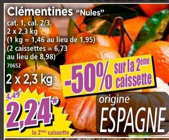 Norma Clémentines offre