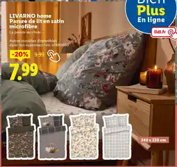 Lidl LIVARNO HOME Parure de lit en satin microfibre offre