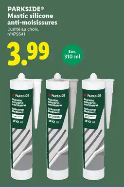 Lidl PARKSIDE Mastic silicone anti-moisissures offre