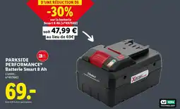 Lidl PARKSIDE Performance batterie smart 8 ah offre