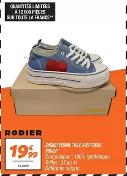 Netto Basket femme toile avec ceur offre