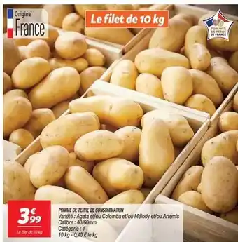 Netto Pommes de terre de consommation offre