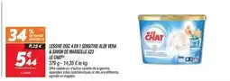 Netto Le chat - lessive disc 4 et 1 sensitive aloe vera 4 savoie de marseille offre