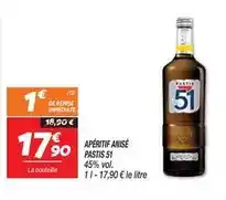 Netto Pastis 51 - apéritif anisé offre