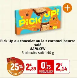 Coccimarket BAHLSEN Pick Up au chocolat au lait caramel beurre salé offre