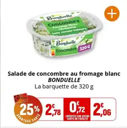 Coccimarket BONDUELLE Salade de concombre au fromage blanc offre
