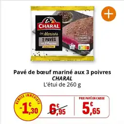 Coccimarket CHARAL Pavé de bœuf mariné aux 3 poivres offre