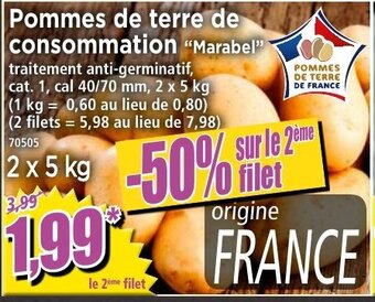 Norma Pommes de terre de consommation offre