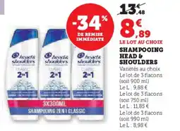 Super U Shampooing head & shoulders offre