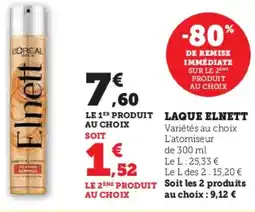 Super U Laque elnett offre