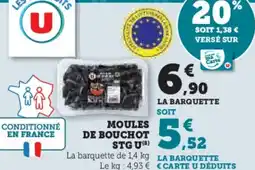 Super U Moules de bouchot stg u offre