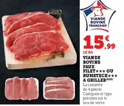 Super U Víande bovine filet ou rumsteck a griller offre