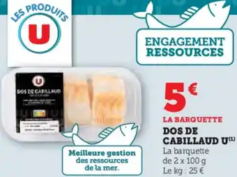 Super U Dos de cabillaud u offre