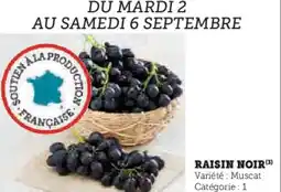 Super U Raisin noir offre