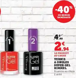 Hyper U Vernis a ongles super gel rimmel offre
